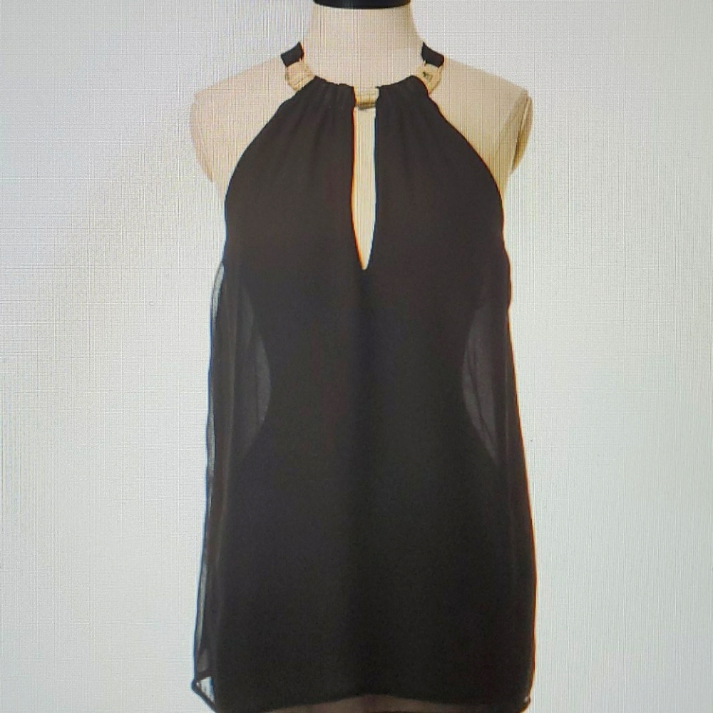 GUESS GOLD NECKLACE COLLAR HALTER